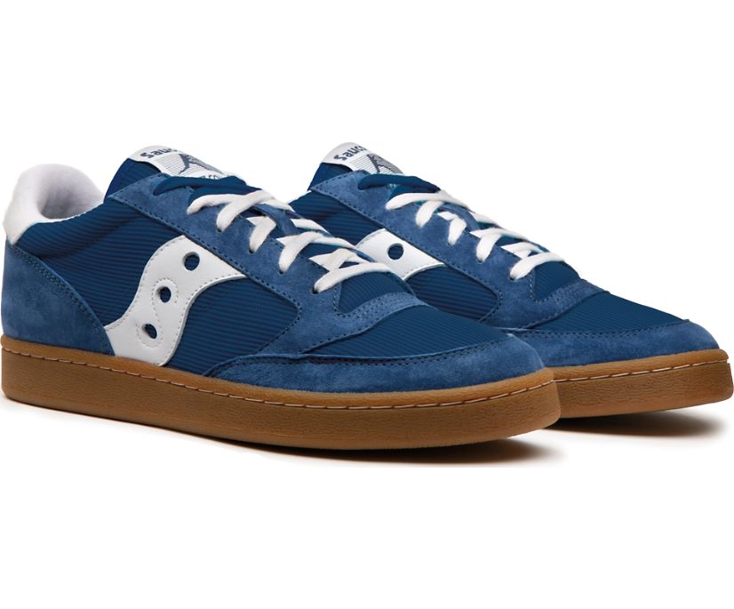 Women's Saucony Jazz Court Originals Blue / White | Singapore 050BEXC